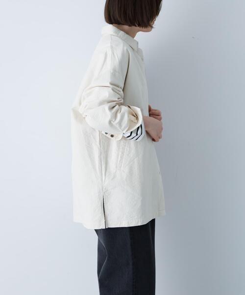 かぐれ（カグレ）の「コットンドビージャケット（その他アウター・レディース・チャコールグレー/アイボリー・FREE）」の20枚目の写真