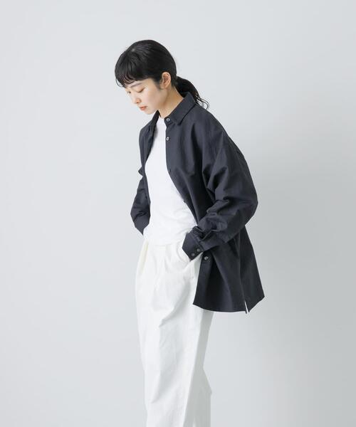 かぐれ（カグレ）の「コットンドビージャケット（その他アウター・レディース・チャコールグレー/アイボリー・FREE）」の10枚目の写真