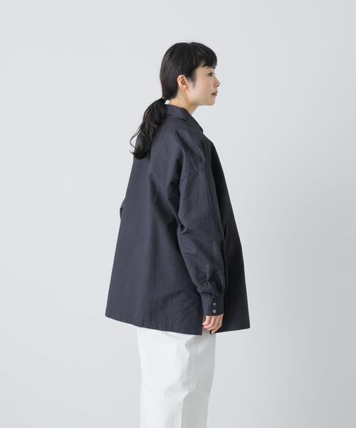 かぐれ（カグレ）の「コットンドビージャケット（その他アウター・レディース・チャコールグレー/アイボリー・FREE）」の12枚目の写真