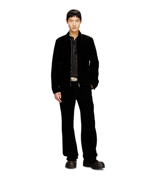 DIESEL（ディーゼル）の「メンズ ブラックコーデュロイジャケット D-ROHE（デニムジャケット・メンズ・ブラック・LARGE/SMALL/MEDIUM/X-LARGE）」の3枚目の写真