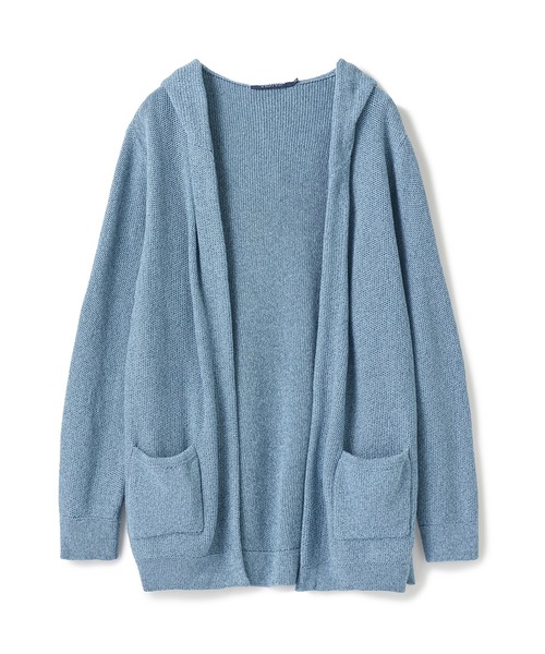 UNION STATION（ユニオンステーション）の「ドライタッチニットパーカ〈ストレッチ・ハンドウォッシャブル・通気性〉（パーカー・メンズ・ブルー/キナリ/チャコール・M/L/LL）」の3枚目の写真