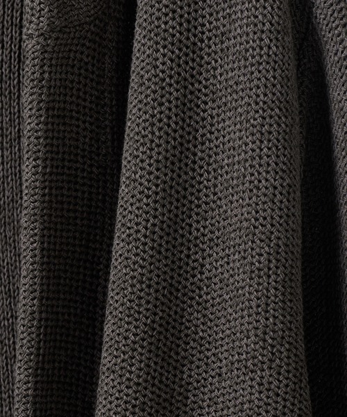 UNION STATION（ユニオンステーション）の「ドライタッチニットパーカ〈ストレッチ・ハンドウォッシャブル・通気性〉（パーカー・メンズ・ブルー/キナリ/チャコール・M/L/LL）」の6枚目の写真