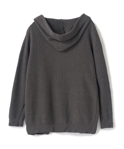 UNION STATION（ユニオンステーション）の「ドライタッチニットパーカ〈ストレッチ・ハンドウォッシャブル・通気性〉（パーカー・メンズ・ブルー/キナリ/チャコール・M/L/LL）」の11枚目の写真