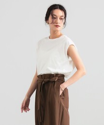 TICCA / リネン フレンチスリーブ シャツ［手洗い可］（シャツ
