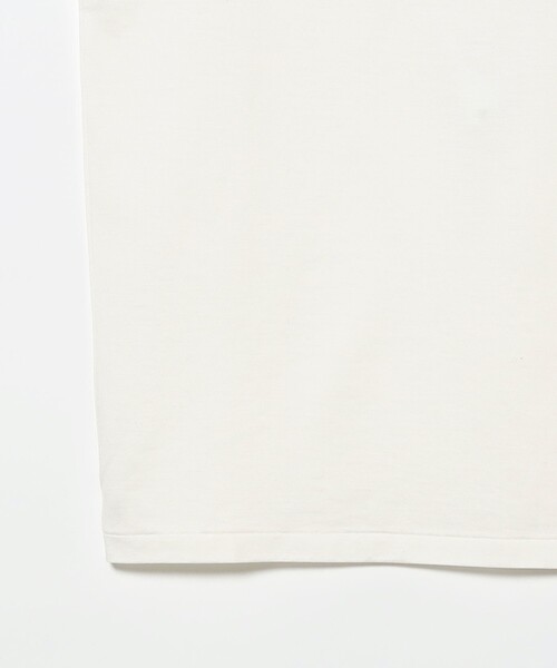 Demi-Luxe BEAMS（デミルクス ビームス）の「コットン シルク フレンチスリーブ Tシャツ（Tシャツ/カットソー・レディース・ネイビー/ホワイト・ONE SIZE）」の11枚目の写真