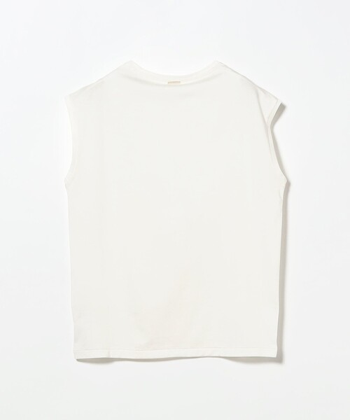 Demi-Luxe BEAMS（デミルクス ビームス）の「コットン シルク フレンチスリーブ Tシャツ（Tシャツ/カットソー・レディース・ネイビー/ホワイト・ONE SIZE）」の10枚目の写真