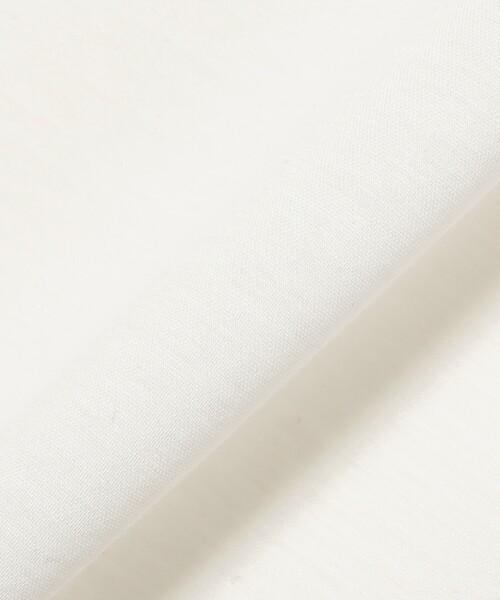 Demi-Luxe BEAMS（デミルクス ビームス）の「コットン シルク フレンチスリーブ Tシャツ（Tシャツ/カットソー・レディース・ネイビー/ホワイト・ONE SIZE）」の8枚目の写真