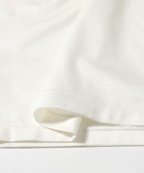 Demi-Luxe BEAMS（デミルクス ビームス）の「コットン シルク フレンチスリーブ Tシャツ（Tシャツ/カットソー・レディース・ネイビー/ホワイト・ONE SIZE）」の7枚目の写真