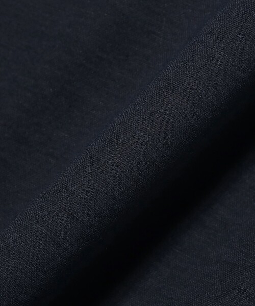 Demi-Luxe BEAMS（デミルクス ビームス）の「コットン シルク フレンチスリーブ Tシャツ（Tシャツ/カットソー・レディース・ネイビー/ホワイト・ONE SIZE）」の4枚目の写真