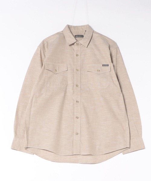 Eddie Bauer（エディーバウアー）の「アドベンチャラー シャンブレー 長袖シャツ（シャツ/ブラウス・メンズ・ベージュ/ダークネイビー/グレイッシュブルー・M/S/XXL/XL/L）」の19枚目の写真