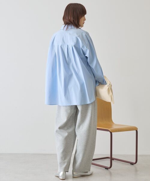 AMERICAN HOLIC（アメリカンホリック）の「フロントタックポンチカーブパンツ（スウェットパンツ・レディース・ダークネイビー/杢グレー/アイボリー・M/L）」の13枚目の写真