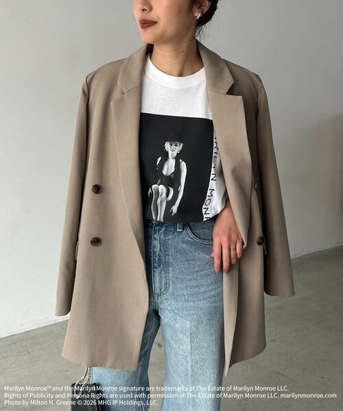 GOOD ROCK SPEED(グッドロックスピード)の「〈GOOD ROCK SPEED〉Marilyn Monroe Tシャツ②(Tシャツ/カットソー・レディース・ホワイト・FREE)」の2枚目の写真