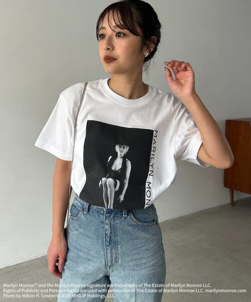GOOD ROCK SPEED(グッドロックスピード)の「〈GOOD ROCK SPEED〉Marilyn Monroe Tシャツ②(Tシャツ/カットソー・レディース・ホワイト・FREE)」の3枚目の写真