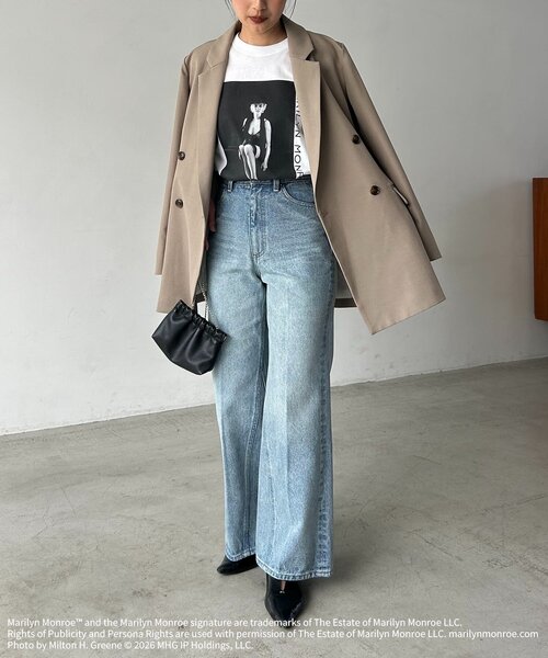 GOOD ROCK SPEED(グッドロックスピード)の「〈GOOD ROCK SPEED〉Marilyn Monroe Tシャツ②(Tシャツ/カットソー・レディース・ホワイト・FREE)」の5枚目の写真