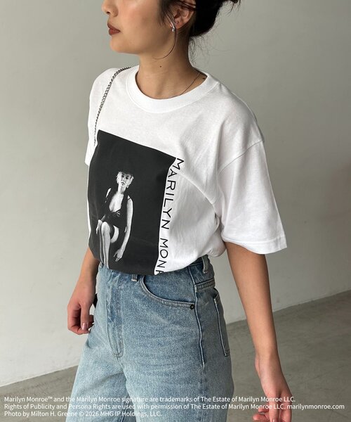 GOOD ROCK SPEED(グッドロックスピード)の「〈GOOD ROCK SPEED〉Marilyn Monroe Tシャツ②(Tシャツ/カットソー・レディース・ホワイト・FREE)」の6枚目の写真