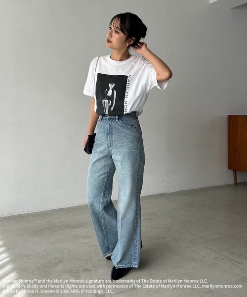 GOOD ROCK SPEED(グッドロックスピード)の「〈GOOD ROCK SPEED〉Marilyn Monroe Tシャツ②(Tシャツ/カットソー・レディース・ホワイト・FREE)」の7枚目の写真