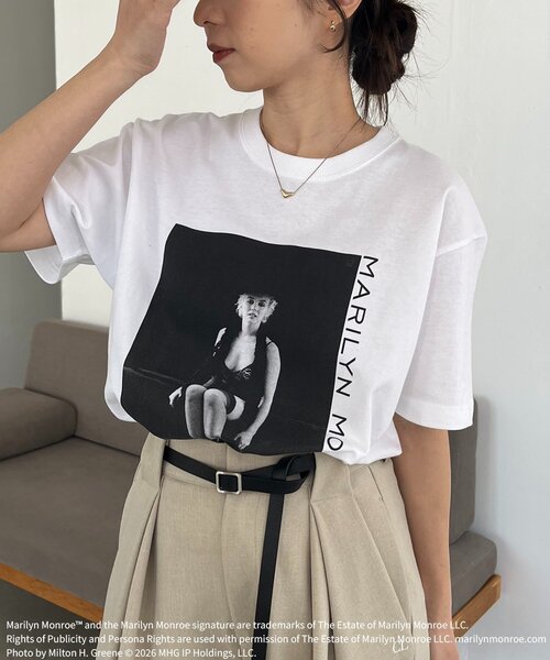 GOOD ROCK SPEED(グッドロックスピード)の「〈GOOD ROCK SPEED〉Marilyn Monroe Tシャツ②(Tシャツ/カットソー・レディース・ホワイト・FREE)」の9枚目の写真