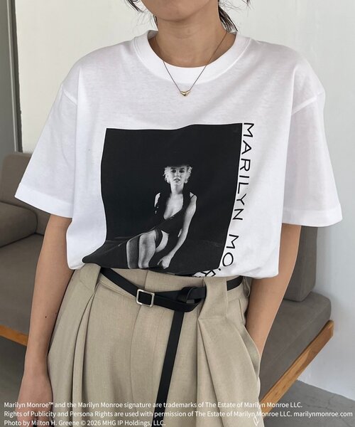 GOOD ROCK SPEED(グッドロックスピード)の「〈GOOD ROCK SPEED〉Marilyn Monroe Tシャツ②(Tシャツ/カットソー・レディース・ホワイト・FREE)」の10枚目の写真