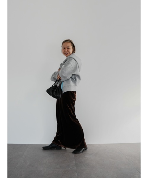 Katrin TOKYO(カトリーントーキョー)の「double zip parka(パーカー・レディース・ヘザーグレー/コーラル/ライトグレー/ホワイト/チョコ・SHORT/unisex XL)」の14枚目の写真