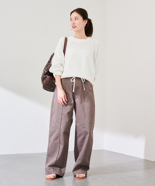 FRAMeWORK(フレームワーク)の「A VACATION/アヴァケーション 別注POOLバッグ(バックパック/リュック・レディース・ベージュ/ブラウン・FREE)」の12枚目の写真