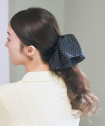 earth music&ecology | ドット2段フリルバンス(その他ヘアアクセサリー)