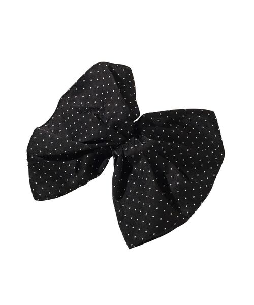 earth music&ecology（アースミュージックアンドエコロジー）の「ドット2段フリルバンス（その他ヘアアクセサリー・レディース・ブラック/アイボリー・FREE）」の13枚目の写真