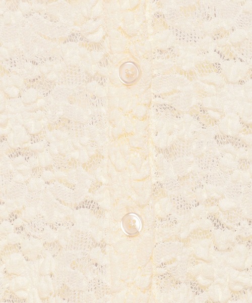 mysty woman（ミスティウーマン）の「【WEB限定】透かしフラワーポロカーディガン　667611（Tシャツ/カットソー・レディース・サックスブルー/ブラック/アイボリー・FREE）」の19枚目の写真