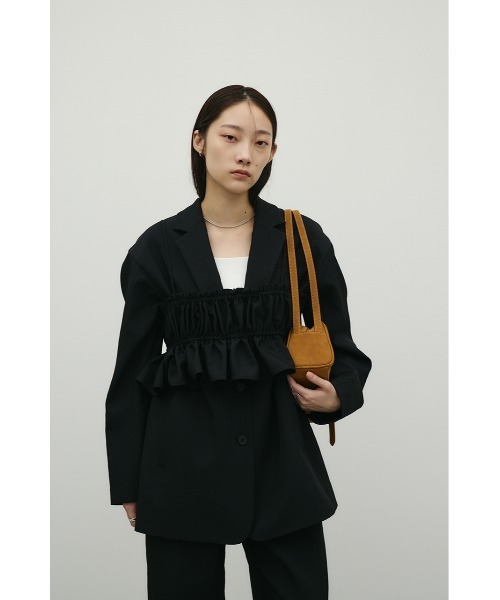 STYLEMIXER(スタイルミキサー)の「ハイラインテーラードジャケット(テーラードジャケット・レディース・アイボリー/ブラック/ライトカーキ・SMALL/MEDIUM)」の14枚目の写真