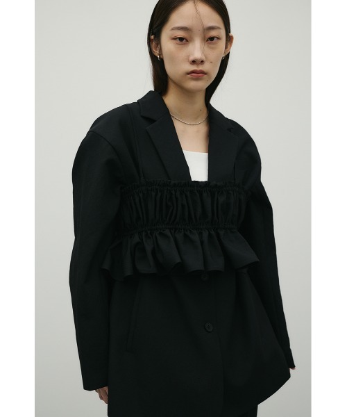 STYLEMIXER(スタイルミキサー)の「ハイラインテーラードジャケット(テーラードジャケット・レディース・アイボリー/ブラック/ライトカーキ・SMALL/MEDIUM)」の15枚目の写真