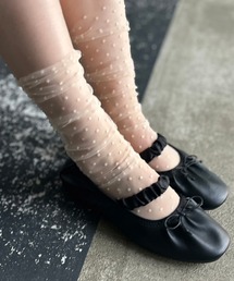 Kotoe（コトエ）の「【サイズレス】シアー ドット柄ソックス（ソックス/靴下）」
