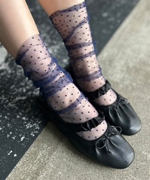 Kotoe（コトエ）の「【サイズレス】シアー ドット柄ソックス（ソックス/靴下）」