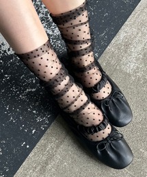 Kotoe（コトエ）の「【サイズレス】シアー ドット柄ソックス（ソックス/靴下）」