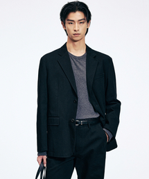 TNGT（ティーエヌジーティー）の「Comfort Cotton Jacket (Black) TNJA6E102BK（テーラードジャケット）」