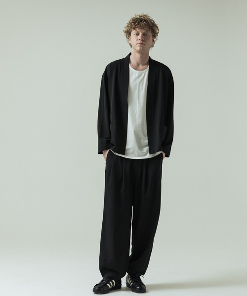 SLICK(スリック)の「【SLICK/スリック】Toro Stretch Two Tuck Balloon Pants/トロストレッチツータックバルーンパンツ(スラックス・メンズ・グレイッシュベージュ/ブラック/チャコールグレー・3/2/1)」の13枚目の写真