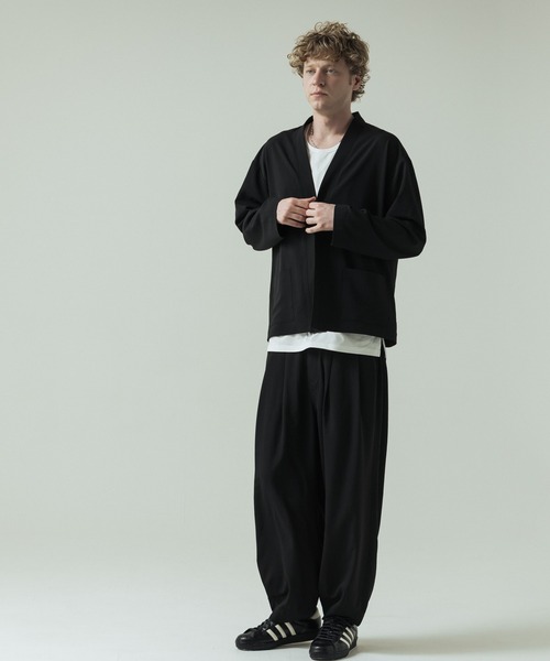 SLICK(スリック)の「【SLICK/スリック】Toro Stretch Two Tuck Balloon Pants/トロストレッチツータックバルーンパンツ(スラックス・メンズ・グレイッシュベージュ/ブラック/チャコールグレー・3/2/1)」の14枚目の写真