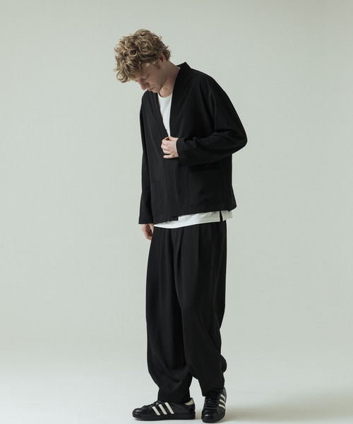 SLICK(スリック)の「【SLICK/スリック】Toro Stretch Two Tuck Balloon Pants/トロストレッチツータックバルーンパンツ(スラックス・メンズ・グレイッシュベージュ/ブラック/チャコールグレー・3/2/1)」の15枚目の写真