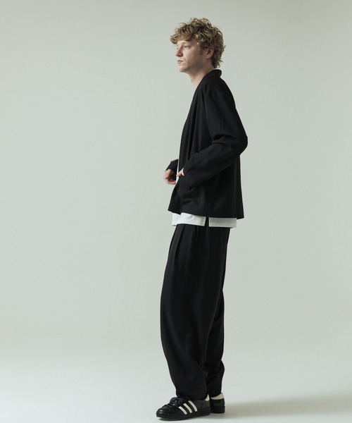 SLICK(スリック)の「【SLICK/スリック】Toro Stretch Two Tuck Balloon Pants/トロストレッチツータックバルーンパンツ(スラックス・メンズ・グレイッシュベージュ/ブラック/チャコールグレー・3/2/1)」の17枚目の写真