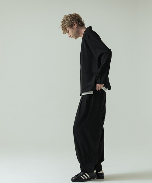 SLICK(スリック)の「【SLICK/スリック】Toro Stretch Two Tuck Balloon Pants/トロストレッチツータックバルーンパンツ(スラックス・メンズ・グレイッシュベージュ/ブラック/チャコールグレー・3/2/1)」の18枚目の写真