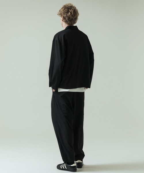 SLICK(スリック)の「【SLICK/スリック】Toro Stretch Two Tuck Balloon Pants/トロストレッチツータックバルーンパンツ(スラックス・メンズ・グレイッシュベージュ/ブラック/チャコールグレー・3/2/1)」の19枚目の写真