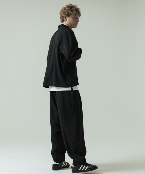 SLICK(スリック)の「【SLICK/スリック】Toro Stretch Two Tuck Balloon Pants/トロストレッチツータックバルーンパンツ(スラックス・メンズ・グレイッシュベージュ/ブラック/チャコールグレー・3/2/1)」の20枚目の写真
