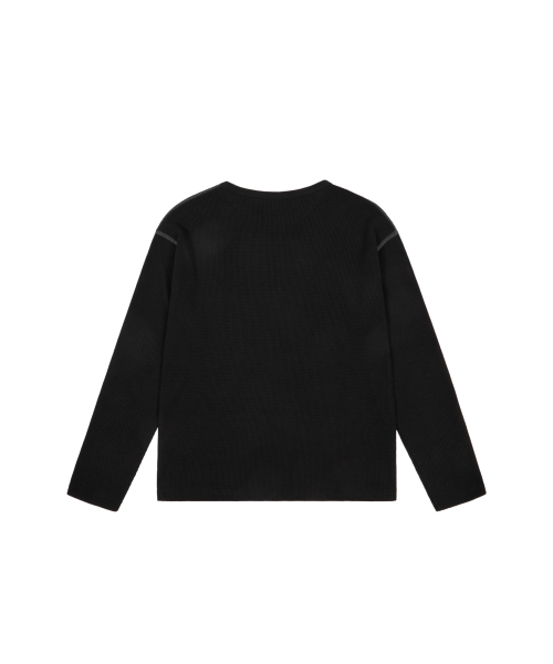 AAKAM（アーカム）の「Henry Neck Waffle Long Sleeve (Black)（Tシャツ/カットソー・レディース・その他・1/2）」の14枚目の写真