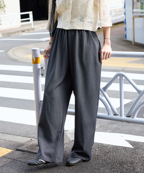 JOURNAL STANDARD(ジャーナルスタンダード)の「《追加3》ウールライクストレッチワイドパンツ(その他パンツ・レディース・ブラック/ベージュ/チャコールグレー・34/36/38/40)」の19枚目の写真