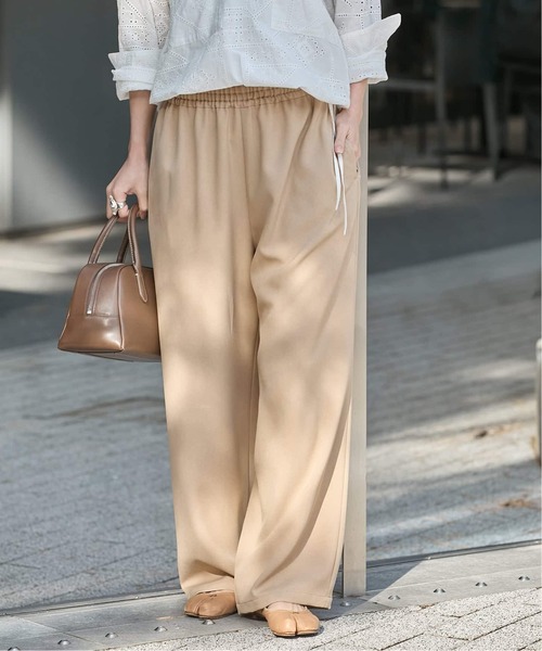 JOURNAL STANDARD(ジャーナルスタンダード)の「《追加3》ウールライクストレッチワイドパンツ(その他パンツ・レディース・ブラック/ベージュ/チャコールグレー・34/36/38/40)」の15枚目の写真