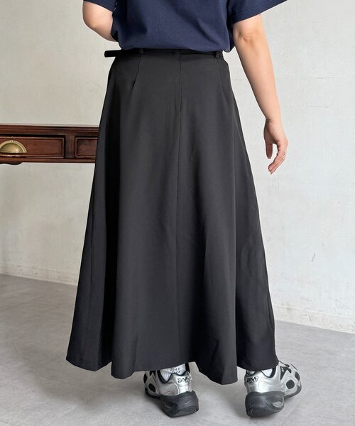 CPCM（シーピーシーエム）の「ベルト付きプリーツスカート（スカート・レディース・ブラック/ベージュ/グレー・FREE）」の6枚目の写真