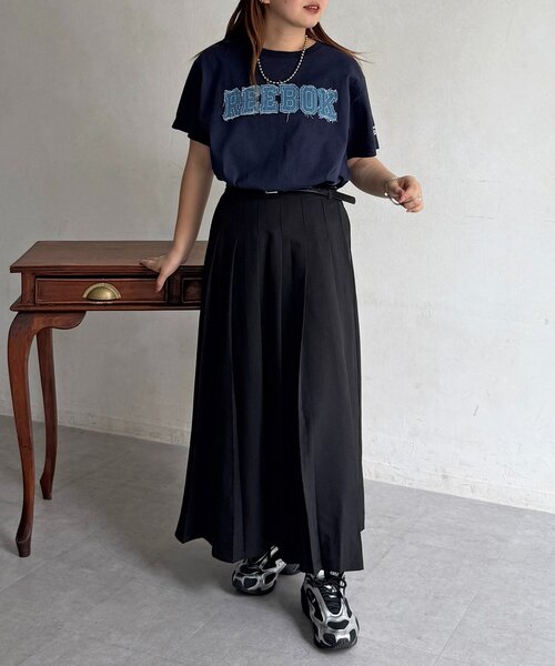 CPCM（シーピーシーエム）の「ベルト付きプリーツスカート（スカート・レディース・ブラック/ベージュ/グレー・FREE）」の8枚目の写真