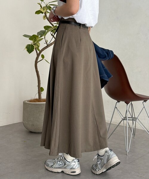 CPCM（シーピーシーエム）の「ベルト付きプリーツスカート（スカート・レディース・ブラック/ベージュ/グレー・FREE）」の18枚目の写真