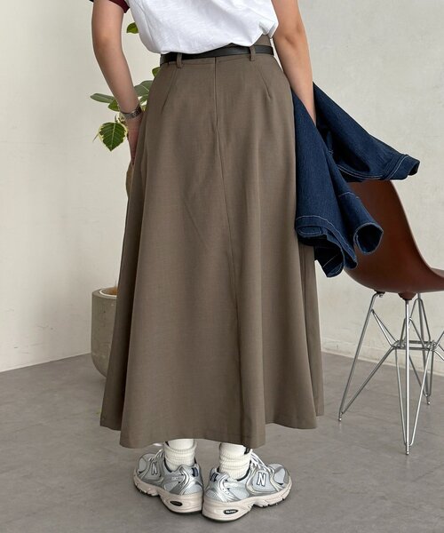 CPCM（シーピーシーエム）の「ベルト付きプリーツスカート（スカート・レディース・ブラック/ベージュ/グレー・FREE）」の19枚目の写真