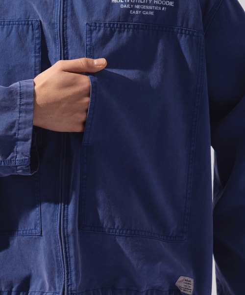 niko and...（ニコアンド）の「【NATOKii(ネイトゥーキー)】ワークジップパーカー（ブルゾン・メンズ・ブルー/オリーブ・LARGE/MEDIUM）」の15枚目の写真