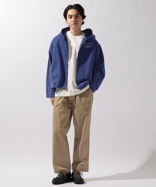 niko and...（ニコアンド）の「【NATOKii(ネイトゥーキー)】ワークジップパーカー（ブルゾン・メンズ・ブルー/オリーブ・LARGE/MEDIUM）」の6枚目の写真