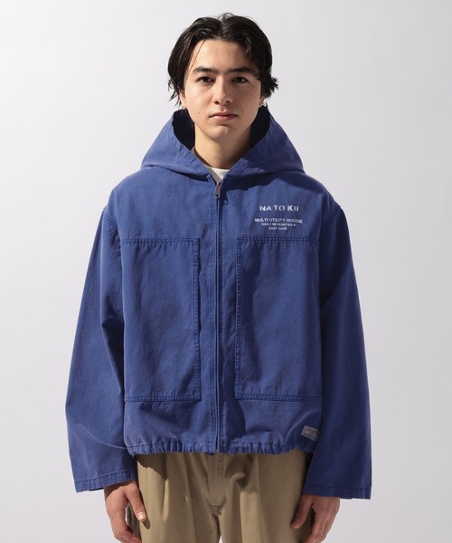 niko and...（ニコアンド）の「【NATOKii(ネイトゥーキー)】ワークジップパーカー（ブルゾン・メンズ・ブルー/オリーブ・LARGE/MEDIUM）」の9枚目の写真
